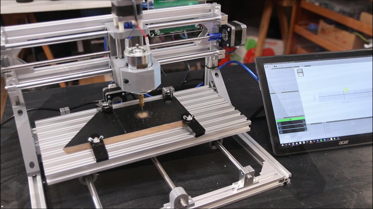 DatulabTech's tweet photo. I just published my first video in quite a while, it's about the basics of CNC, shown on the example of a $150 CNC router. Go check it out: https://t.co/3lAqoPj3QC https://t.co/i6Pc7DqPBe