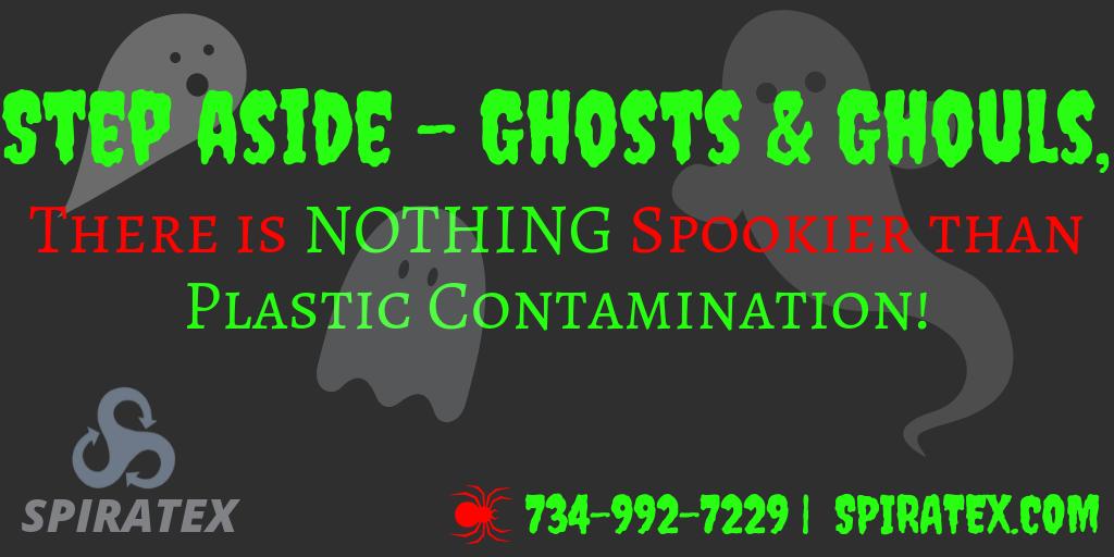 SpiratexCo's tweet photo. Keep Ghosts &amp; Ghouls busy this season by using our Metal Detectable Plastics 😱 👻 🎃 #metaldetectable #spiratex #extrusions #thermoplasticextrusions https://t.co/CGgjAwxFdR