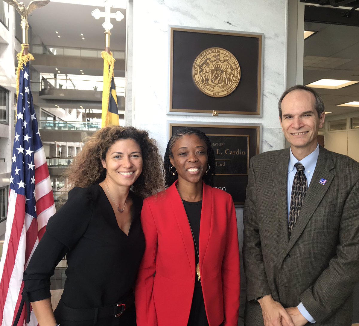 DCharabaty's tweet photo. Left @SenatorCardin office full of hope for our #GI #IBD patients ! Engaging and informative conversation about breaking down barriers to #ColonCancerScreening and 🚫 #StepTherapy and move to #SafeStepsAct for our patients #Fightwus #AGAadvocacy @AmerGastroAssn https://t.co/eto5hadRHH