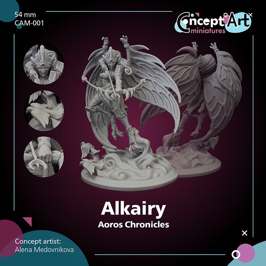 AorosChronicles's tweet photo. Scalebro create awesome miniature of Alkairy on my concept (54 mm)! You can buy this precious here:
https://t.co/ishlk4I2EZ #scalebro #miniatures #miniature #originalcharacter #roleplaying #sculpture  #Original #3Dprinting https://t.co/bnrH1Ph582