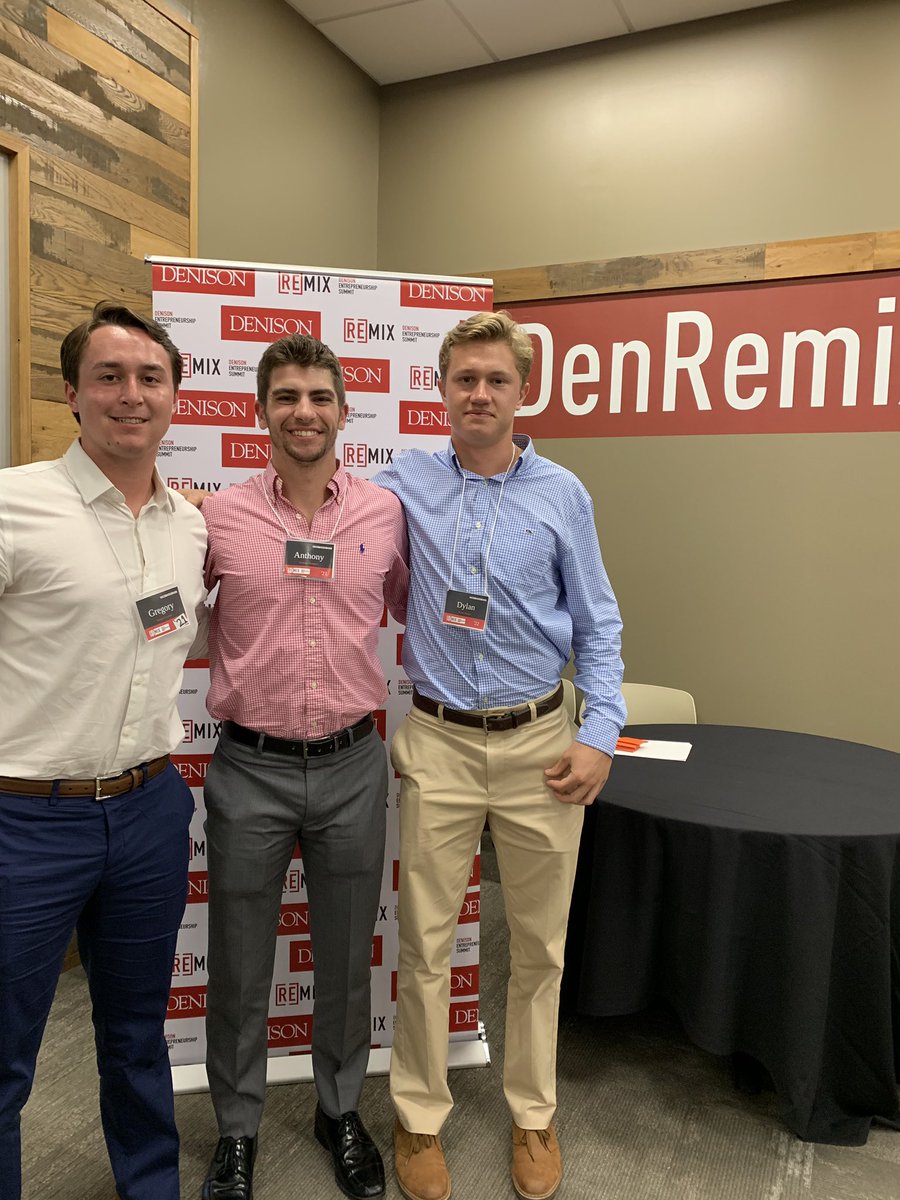 DU_Baseball's tweet photo. This week Denison hosted ReMix, a summit where alums and current students gathered for workshops on entrepreneurship, innovation, and leadership. It was awesome to see our guys take advantage of this opportunity and congrats to Coach Deegan for speaking at the event! #DenRemix https://t.co/PU9Sj1gsJi