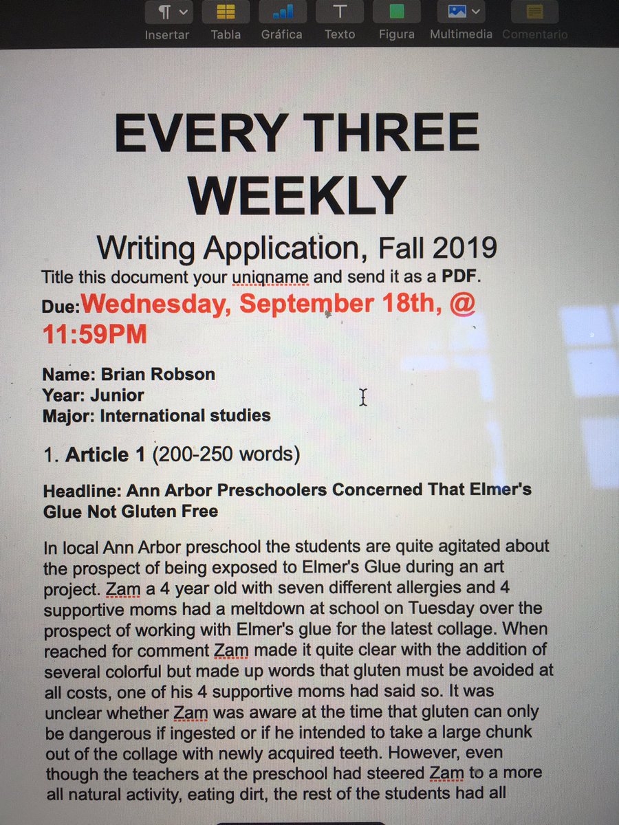 BW_robson's tweet photo. Thanks everyone! I have been accepted into the prestigious world of sarcastic journalism! my computer is in working order but I still don't understand it all that well!! so here are pictures from my phone of the articles on my computer!!! plus some headlines you've already seen!! https://t.co/HrOguUQcCX