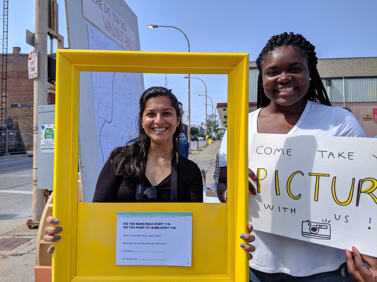 Come take a picture with our UC Masters of Design students and tell them what tools/skills you want to learn about at CoMADE. They're out in the lot 1-3 PM together with the TriHealth Healthy Harvest Mobile Market.