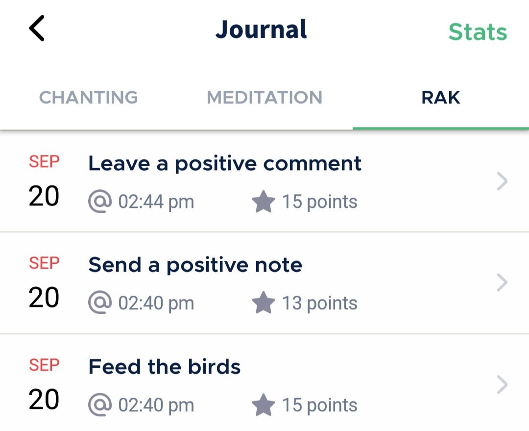 #7DayKindnessChallenge

DAY 4 :

I logged the following RAKs (Random acts of #kindness) on the Black Lotus app :

@bl_peace

Thanks again, #BlackLotus for making me #mindful and #kind ❤

#KindnessMatters #BekindSeekindDokind