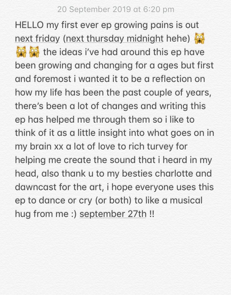 FIRST EVER EP OUT NEXT FRIDAY💜💜💿💛💛💚💿💚❤️🧡💙