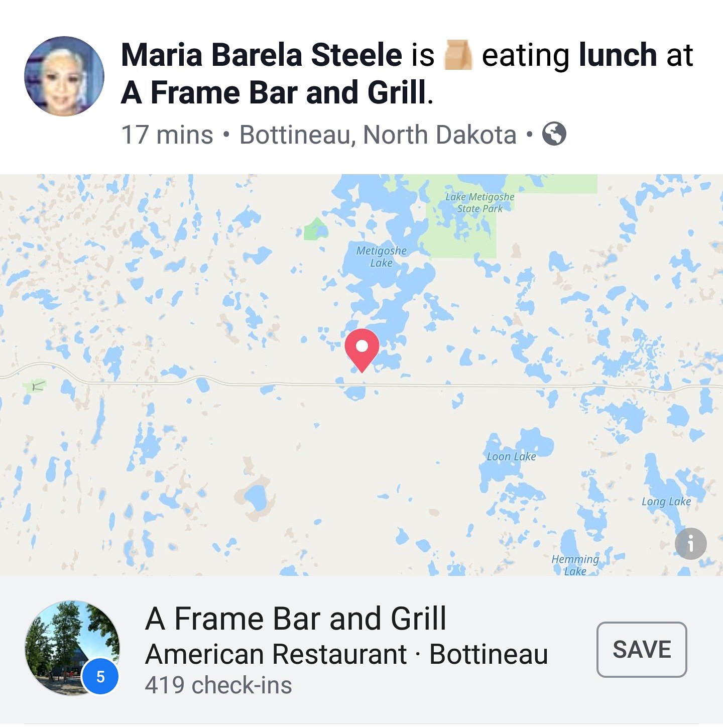 A Frame Bar and Grill on Twitter "Thanks for coming in Maria!!! Want