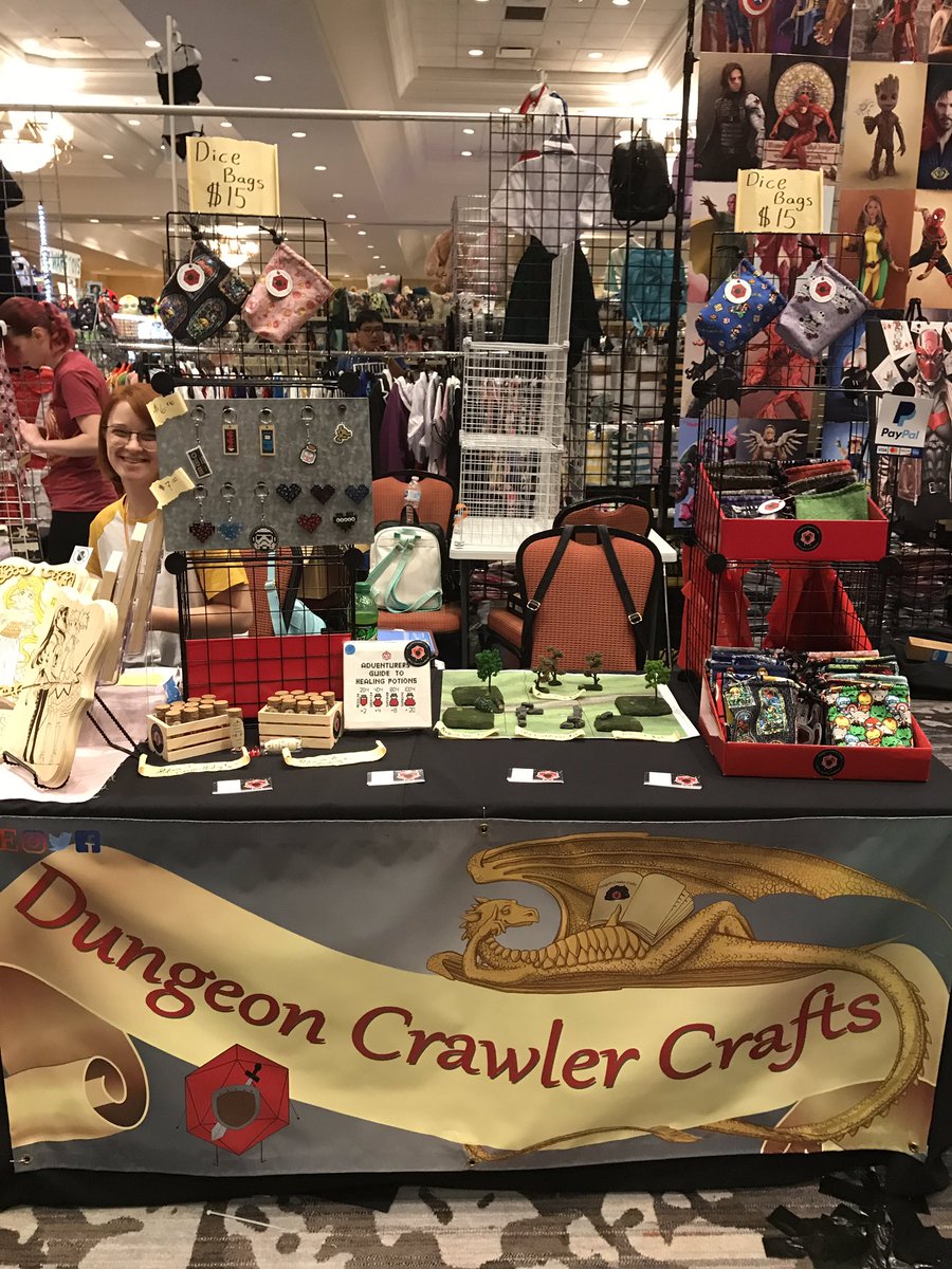 CrawlerCrafts's tweet photo. We are open for business at @AncientCityCon booth 505! https://t.co/W55FllUlCL