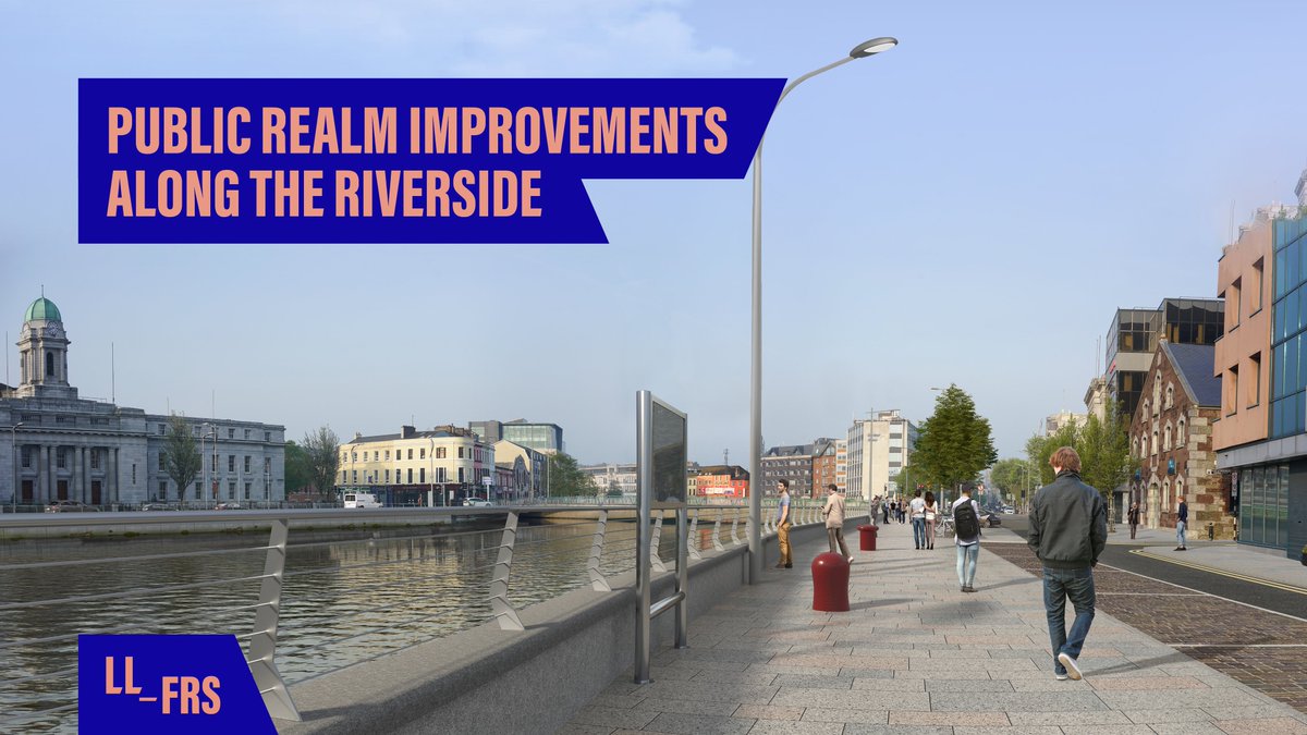 llfrscork's tweet photo. These upgrades will create walkways, cycleways and plazas, bringing you closer to the river.  #LLFRSCORK #LappsQuay #Protecting #Progressing https://t.co/c7SIfCSNF2