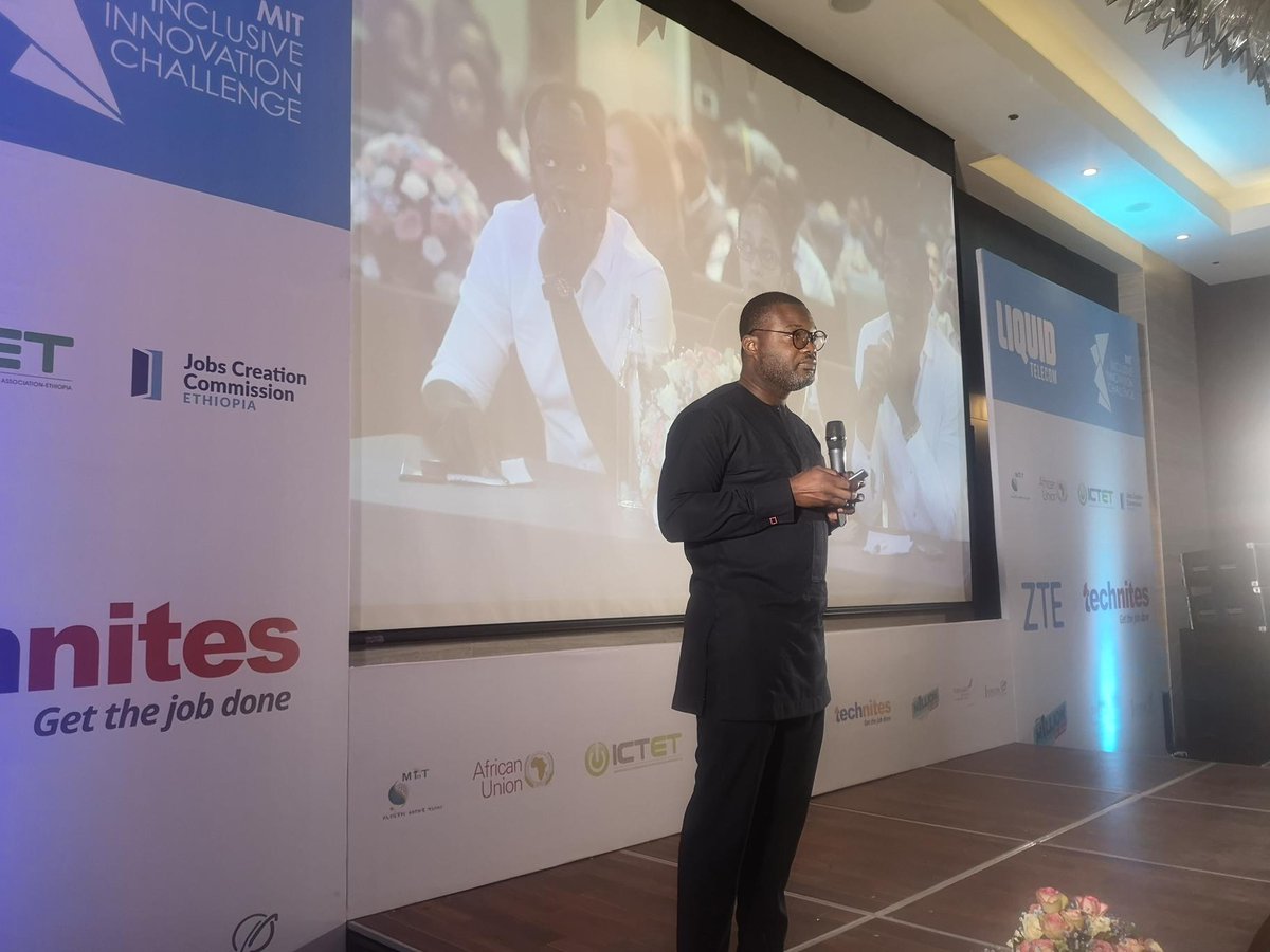 LiquidInTech's tweet photo. David Hutchful, CTO and Founder of Bloom Impact, a digital service empowering businesses to learn about and access credit and savings products through their mobile phone pitching at the MIT IIC #MITIIC #LiquidInnovation https://t.co/9swNudERsg