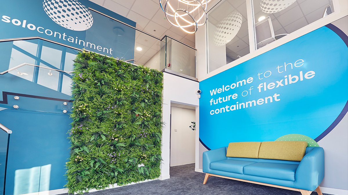 Take a look at stage one of our brand identity refresh for <a href="/SoloContainment/">SoloContainment</a>! The interior wall vinyls look stunning in their incredible new office space