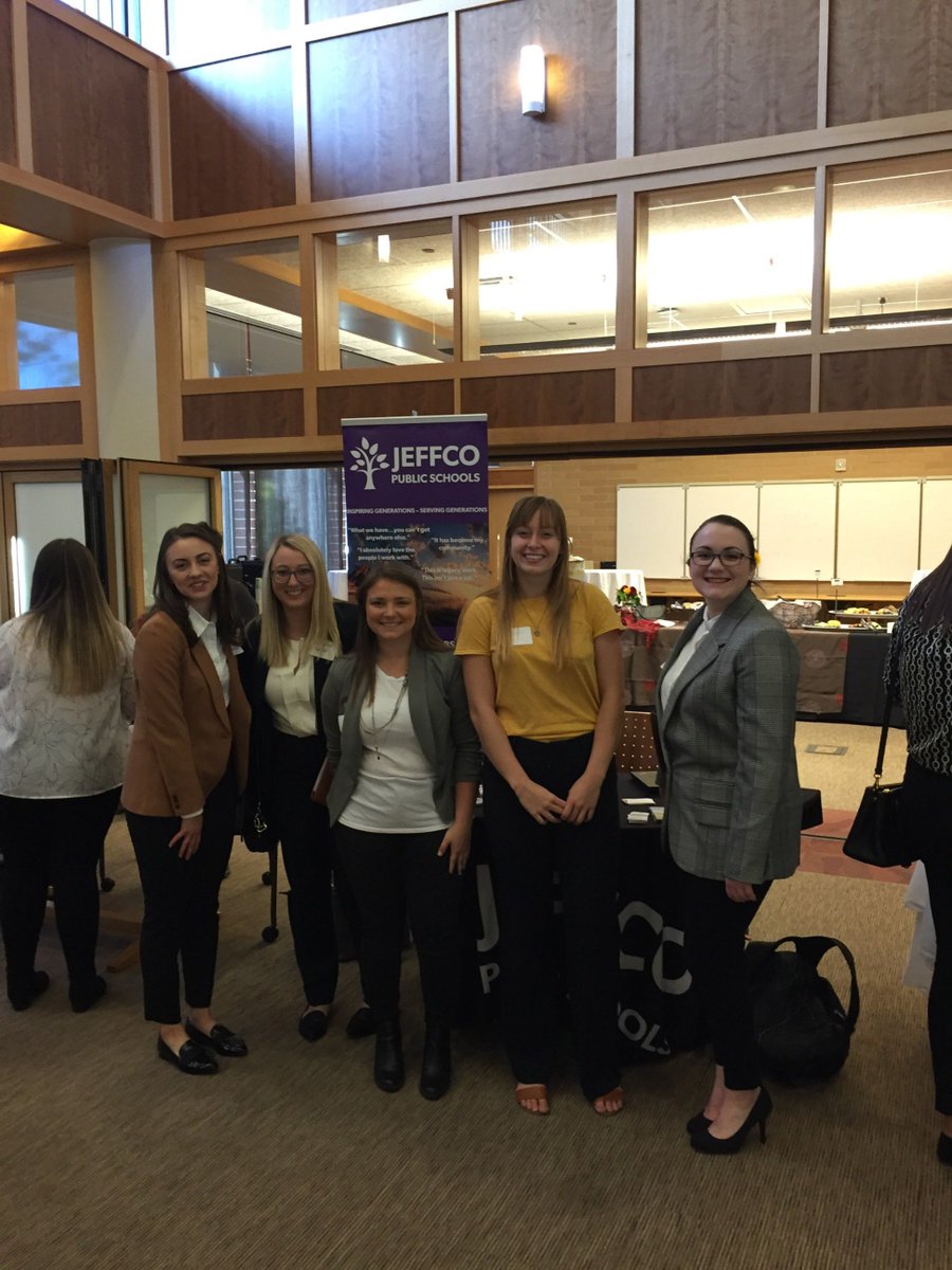 JeffcoK12Jobs's tweet photo. Learning through partnerships! Networking with @MCEatDU, @UofDenver 's College of Education and future Counseling Psychology Interns! We hope to welcome you as a @JeffcoSchoolsCo intern soon!
#Psychology #teamjeffco #futureinterns https://t.co/LJsXz1S0ZY