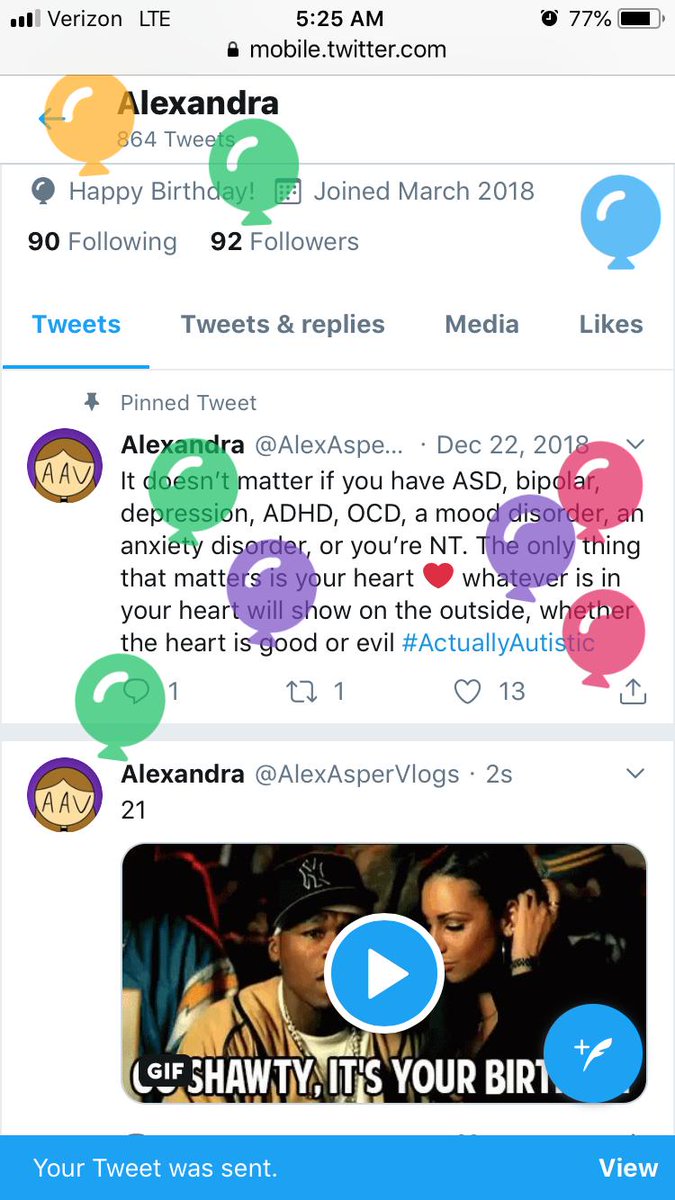 Twitter wished me a happy birthday and it’s adorable!