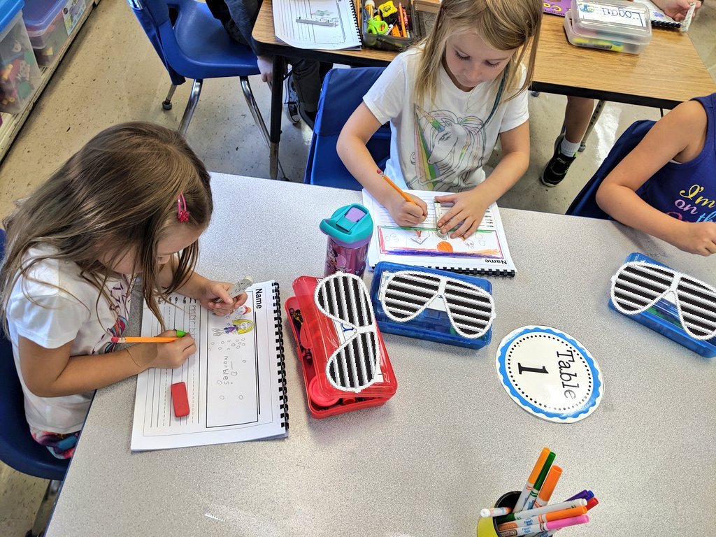 JenWCop's tweet photo. We are officially Writers in HalfDayK @ErieviewEagles!  We are learning the four steps to Kindergarten Writing! 
#alexcellence
#HalfDayK https://t.co/a4SECouchQ