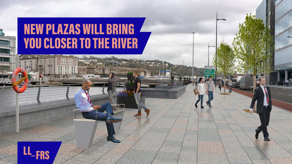 llfrscork's tweet photo. The LLFRS proposes transformational improvements to the public realm along Cork’s quaysides. #LLFRSCORK #AlbertQuaywest #Protecting #Progressing https://t.co/ML0VY0e2vE