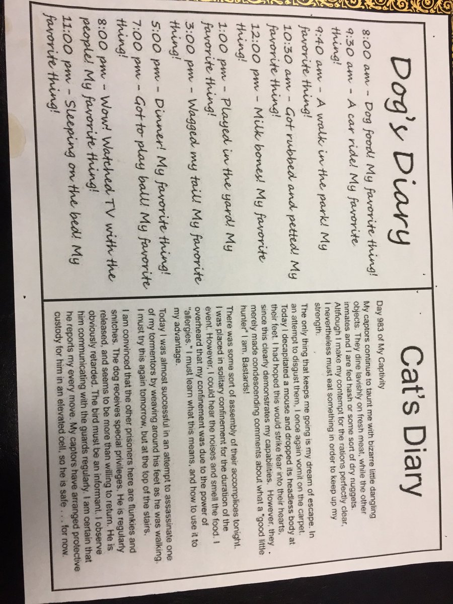 Dog &amp; Cat Diary! Have a wonderful weekend and enjoy the LAST weekend of Summer! 🍷🥴