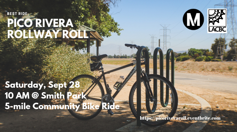 heybikela's tweet photo. We have a #MetroBEST ride coming up on Saturday September 28 in Pico Rivera. Pre-registration preferred. Sign up here: https://t.co/gdj8LZsa5k #bikeLA https://t.co/cKlQFOut8K