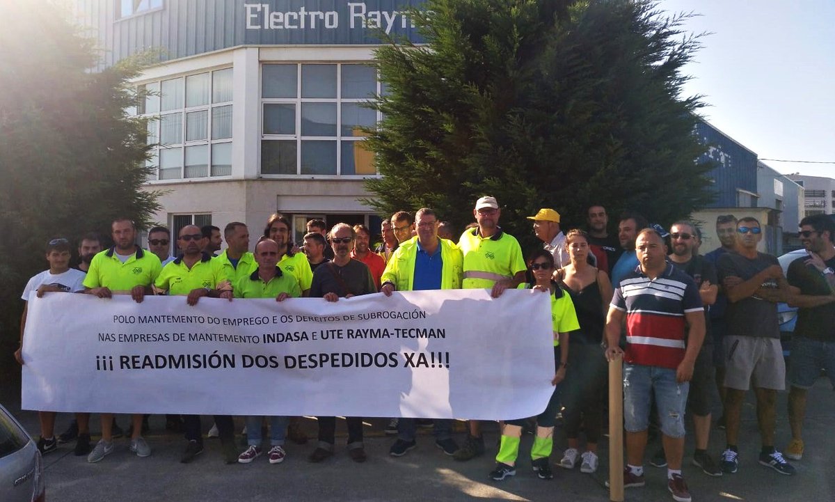 galizaCIG's tweet photo. Traballadores/as de #Tecman-Rayma e #Indasa aceptan a arbitraxe do Consello Galego de Relacións Laborais para fixar os servizos mínimos
Agardan que o laudo arbitral remate coas pretensións da empresa
https://t.co/rl3z9cXYD7 https://t.co/MBPZFxJUFL