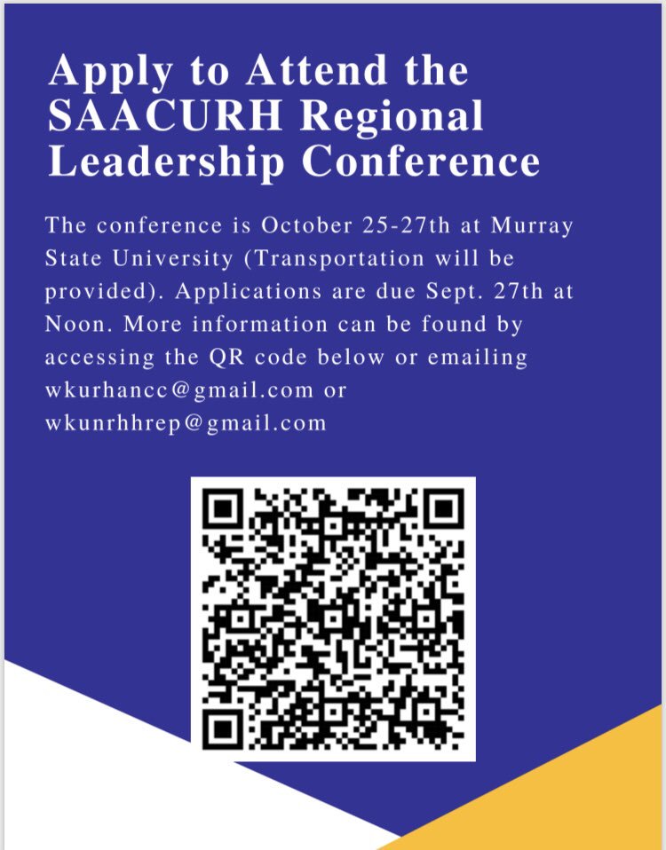 Conferences are wonderful places to learn, grow, connect, and network with other other wonderful student leaders! At SAACURH you will make life long connections, friends, and relationships that will leave a positive impact on you for years to come!