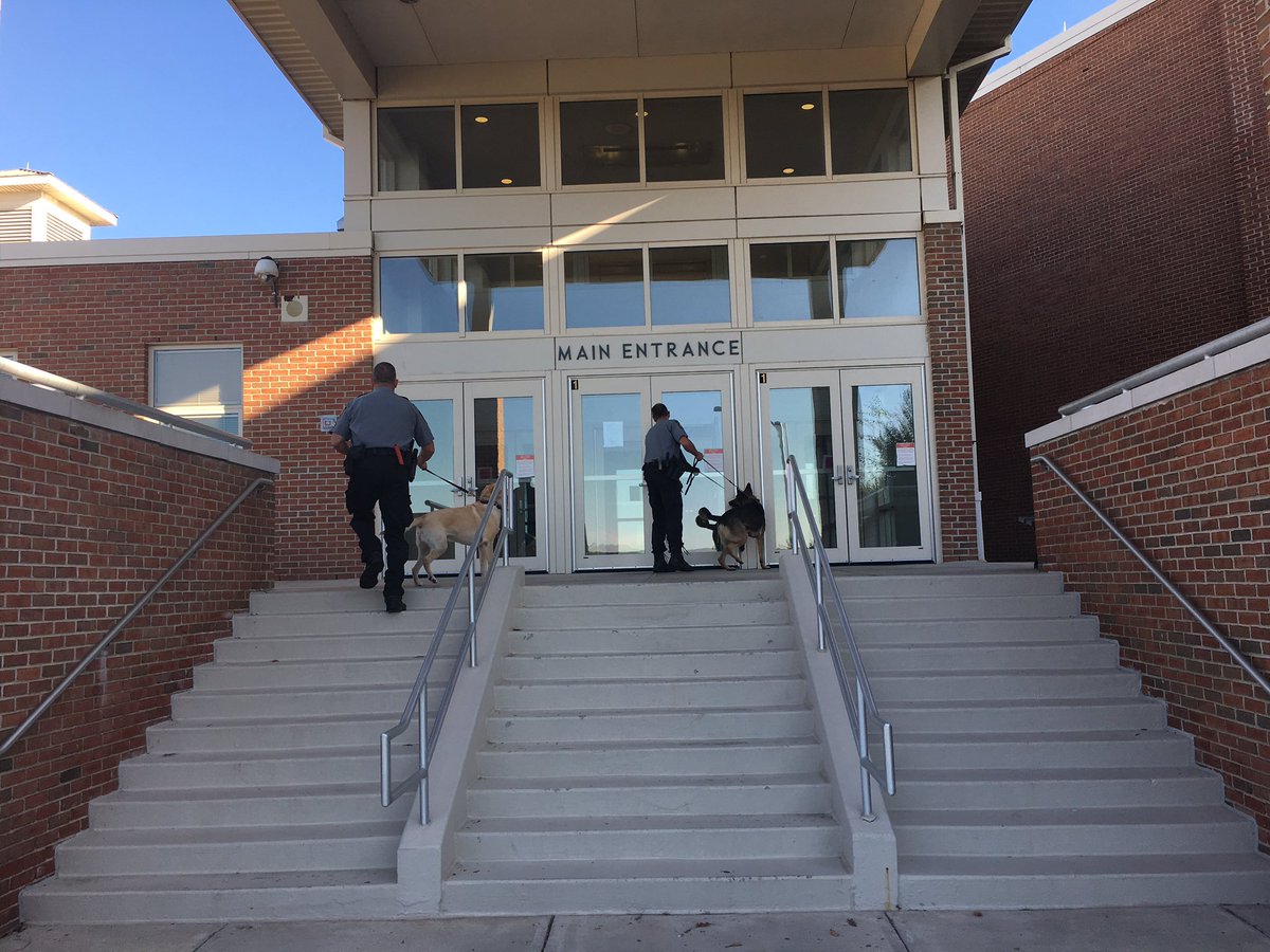 OJRSecurityDept's tweet photo. Special thanks to the State Police K-9 unit for their assistance today. We had 4 dogs/handlers conducting checks of both the high school and middle school. We conduct these searches periodically to help keep drugs out of our schools. Thanks again to #pastatepolice https://t.co/SF9Ki7QyJd