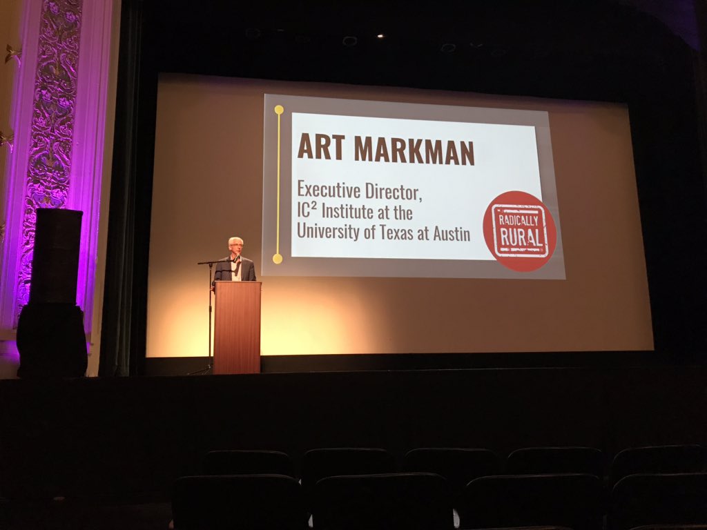 jcbgrant's tweet photo. “Economic development is like planting a tree, the best time to plant a tree is 20 years ago. The second best time is today” Dr. Art Markman with @IC2Institute #ruralcounts #collaboration #innovation @RadicallyRural @RuralCounts @NCRuralCenter #grow #staycurious https://t.co/7E4a1dMzcc