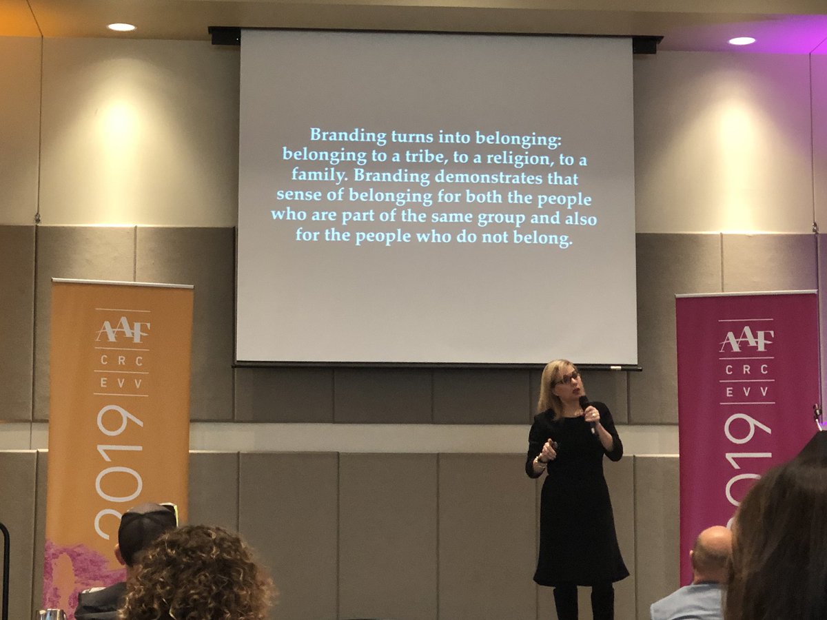 AAF_Amarillo's tweet photo. "Why We Brand, Why We Buy" with Debbie Millman, podcast host of Design Matters. #crcevv https://t.co/0OUvDGJsf2