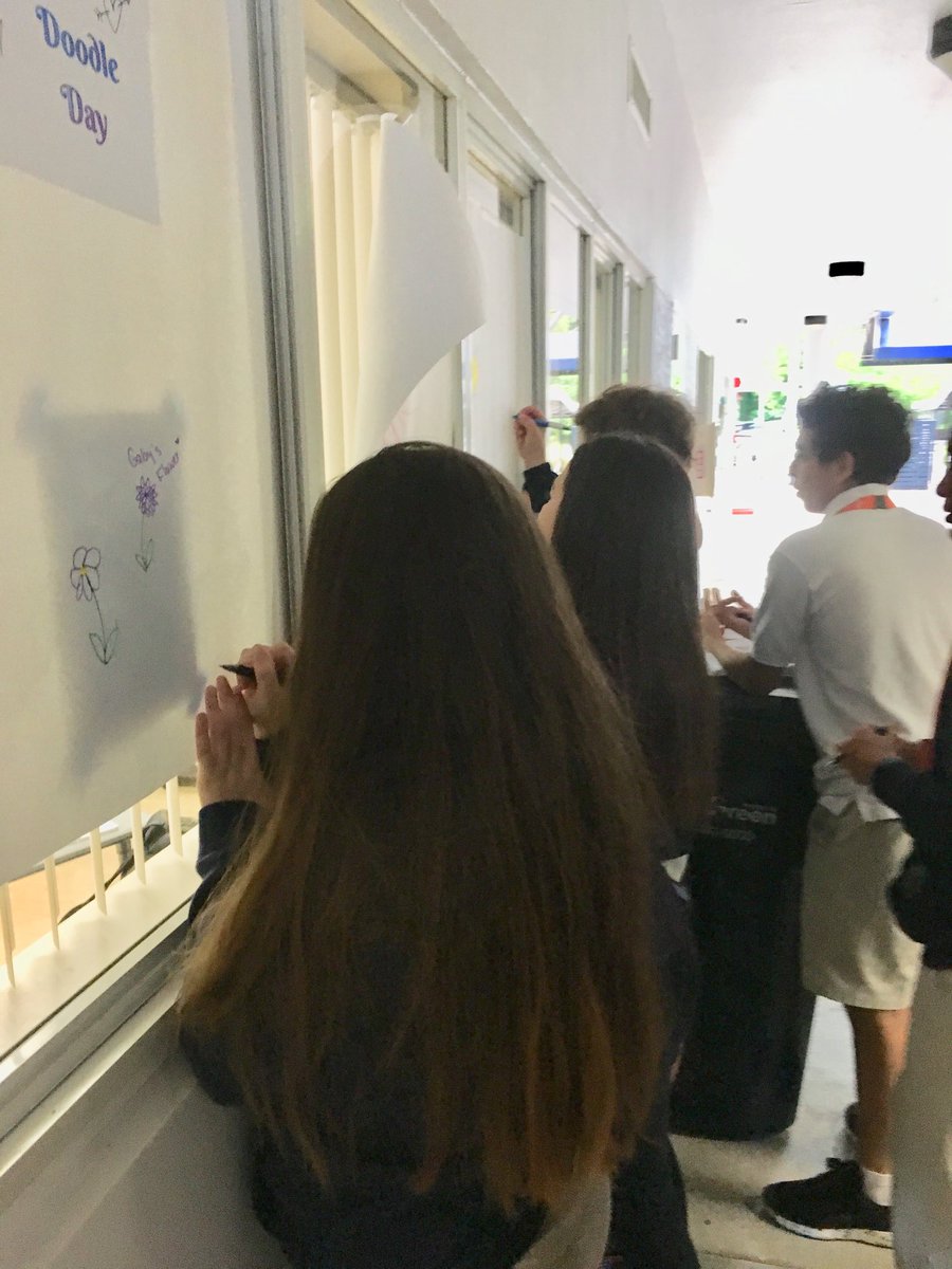 Time out to express themselves for National Doodle Day. #gslearning #NationalDoodleDay