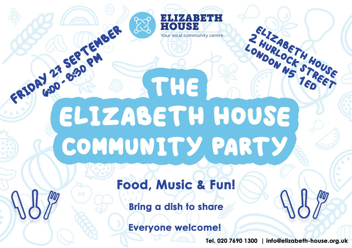 EH_Highbury's tweet photo. It's almost time for us to cook together, laugh together and enjoy our community. You are all invited dear neighbours come and eat with us @EH_Highbury @IslingtonLife #community #communityevent #together #northlondon #people #activities #openevening #bringadish #blackstockroad https://t.co/D4zeOpcvva