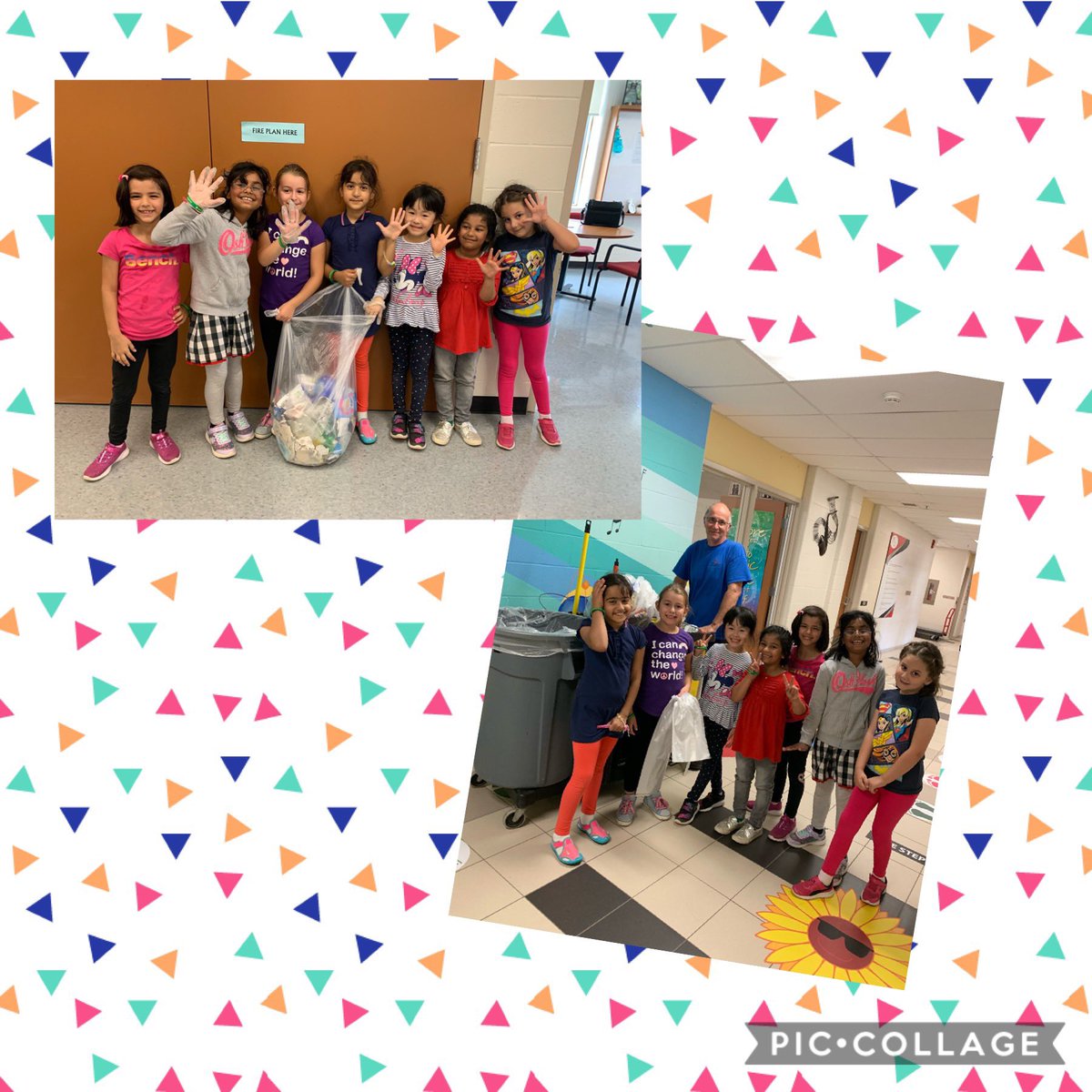 glenngouldps's tweet photo. How cute are these little ones who took the initiative to start a @glenngouldps clean up club!! #primarypower #ProudPrincipal #studentvoice #theyworegloves #toocute https://t.co/ZgaLq9FdnE