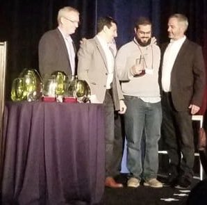 MarcosNehme's tweet photo. One of the best things as a leader is celebrate & recognize great achievements with the team.Yesterday during #RSATechFest Award Dinner I was honored to present some of our LatAm team members for 2 key awards:SE Innovation & LatAm Excellence @fesluz @grpengue @alejng @RSAsecurity https://t.co/18bjV3Qcf9