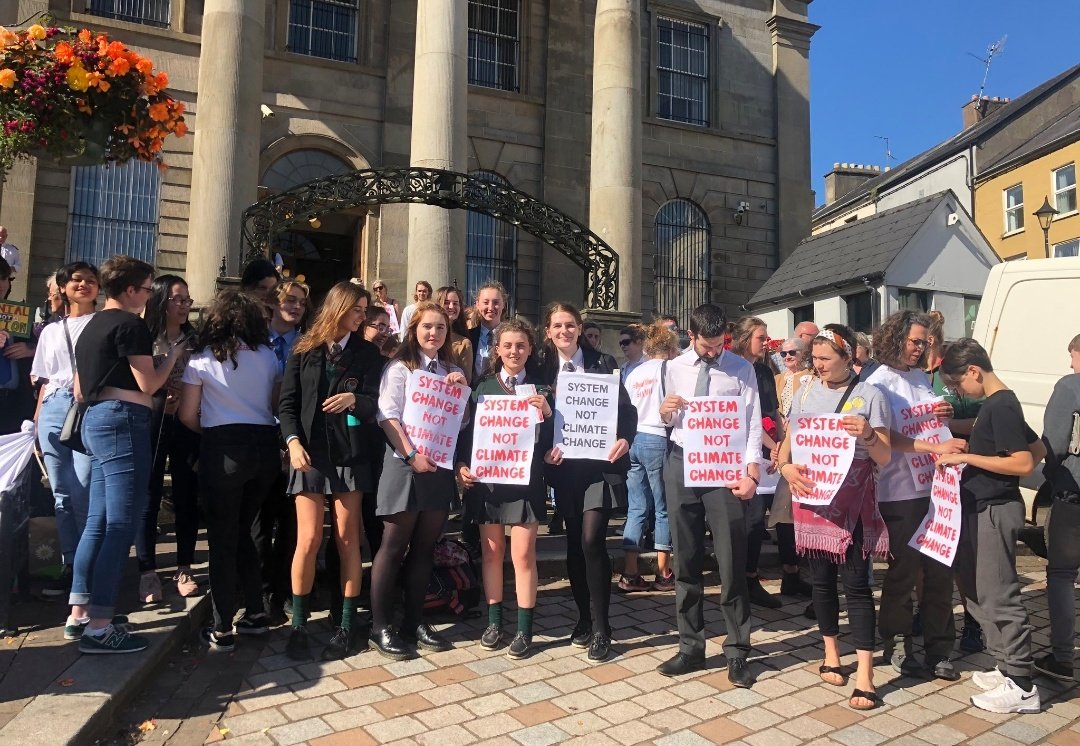 StrikeFermOma's tweet photo. Here's a few more photos of today's #ClimateStrike in Omagh from @kates130602 ! https://t.co/7k7wFT2SER