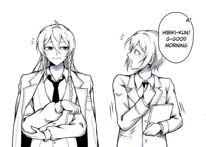 Finally catch up with the anime. It makes me want to draw second-year WataEi. They r just so adorable #enstars #wataei #渉英 