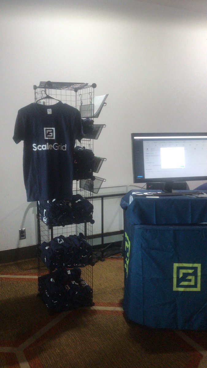 KristiMKE's tweet image. Plenty of T-shirt’s left at the ScaleGrid booth! Swing by if you’re at #PostgresConf