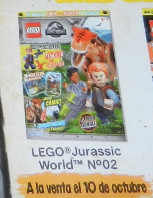 revista lego jurassic world numero 2