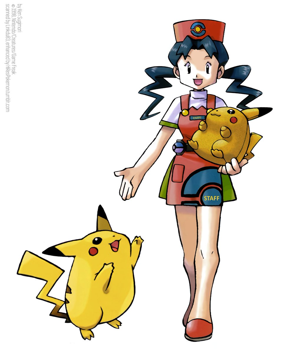 Ken Sugimori, "nurse" and Pikachu from the "Pokémon Journal ...