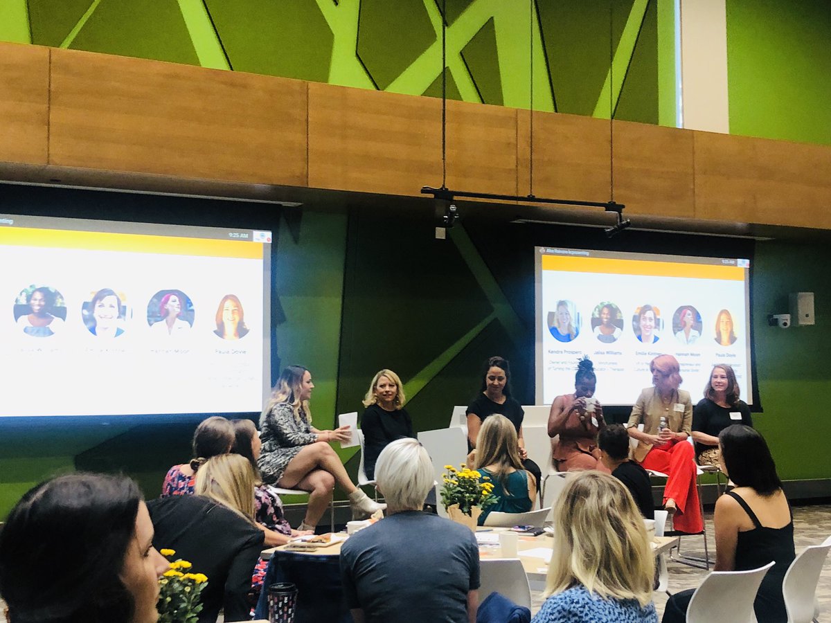 Clcted's tweet photo. Inspiring morning with amazing female business leaders for women@ @Google Boulder discussion! Key takeaways? We’re all figuring life out as we go, stay open, and follow what is interesting. 👯♀️ #girlswhoruntheworld #googleboulder #TheFutureisFemale https://t.co/AHCOgA8IcT