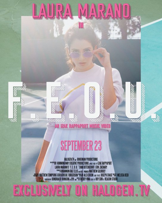 lmaranosource's tweet photo. The music video for F.E.O.U. will be released this monday!
#feou #music #video @lauramarano #laura #marano https://t.co/gyIKCrVsfs