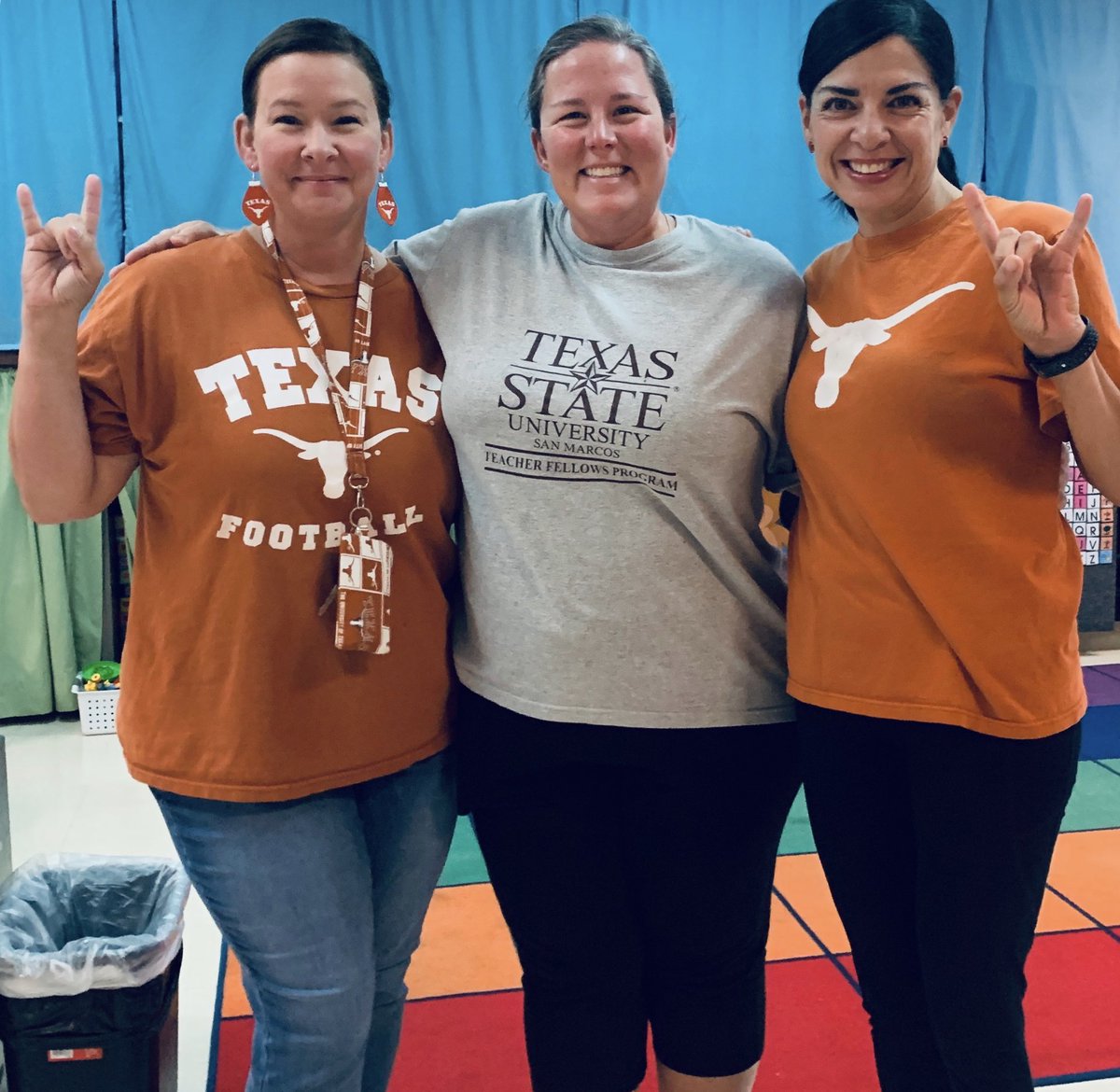 MrsVs_PALS's tweet photo. Bobcats and Longhorns, College day in PALS! @MonicaC63668190 @kbranson4 #TobiasPALS #BESTteamever #TobiasProud https://t.co/akIwhR0GDm