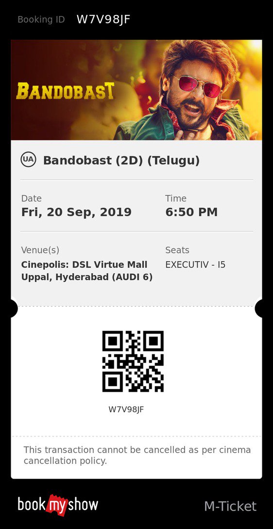 PrasadChandra21's tweet photo. @SuriyaFansClub @Suriya_offl @anavenkat @LycaProductions Being as a #Suryafan I just saw the movie today.. it is a good movie & as always #Surya sir nailed it... #DedicationLevel of #Surya 👌I wanted to meet #Surya sir once in my Life https://t.co/Fk27tiYAWX