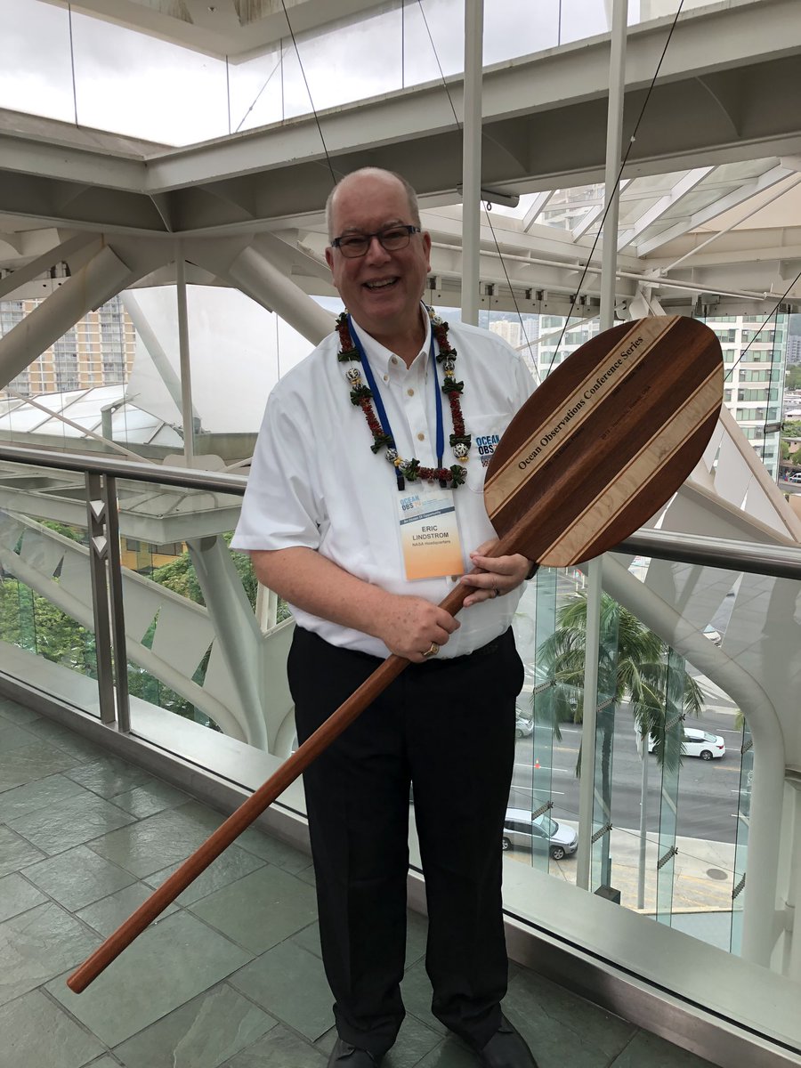 We all owe tremendous thanks to Eric #oceanobs19 Lindstrom for his career long dedication to enabling ocean observing from the atmosphere to the deep.
