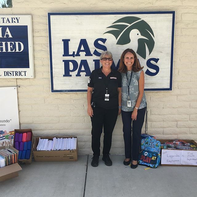 Thank you for dropping off school supply donations from the Legends employees of Five Point Amphitheater!!! Mil gracias!!! Que sorpresa para nuestros estudiantes! ift.tt/2ABzEwW