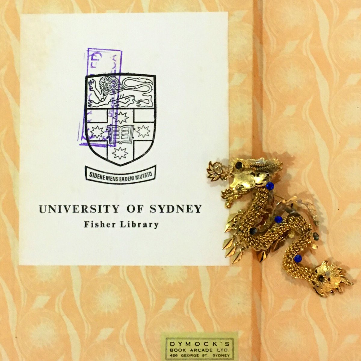 kylastephan's tweet image. The opshops of Cairns feature tiny metal dragons and retired library books from @Sydney_Library (‘The Letters of Charles Lamb Volume II’). #fisherlibrary #libraries #sydneyuniversitylibrary