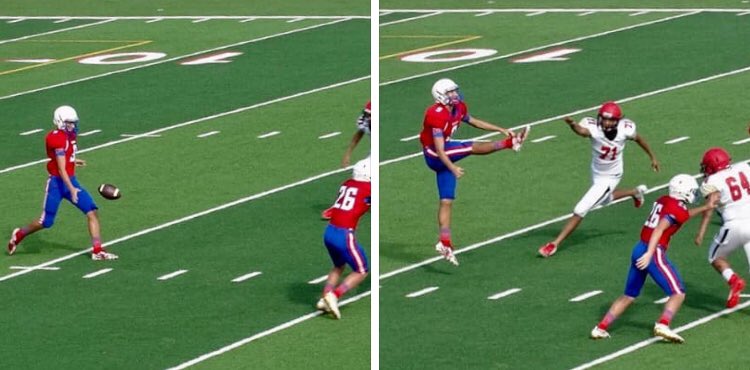 wcbonneau's tweet photo. When you find out your son @cameron_bonneau can punt too @GPWildcatsFB @gphswildcats 🏈❤️ #gphswildcats #earnednotgiven #lovingourboys #touchdown #football @_STHSFB @STFUnltd https://t.co/ZDN04AIDoH