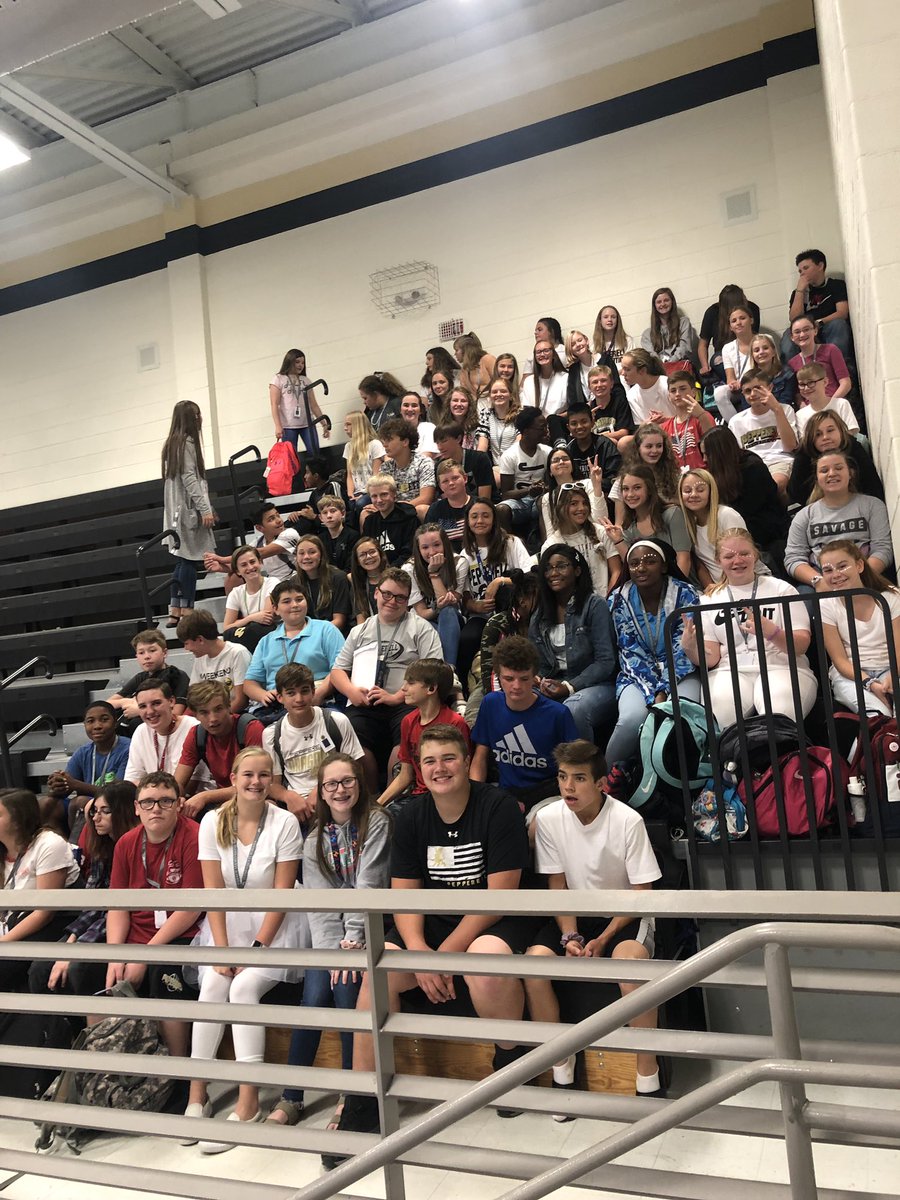 8th grade incentive earners are here and ready to cheer on our beloved Dragons at the pep rally! <a href="/Pepperell_Pulse/">Pepperell High School</a> <a href="/PMSdragons/">Pepperell Middle</a>