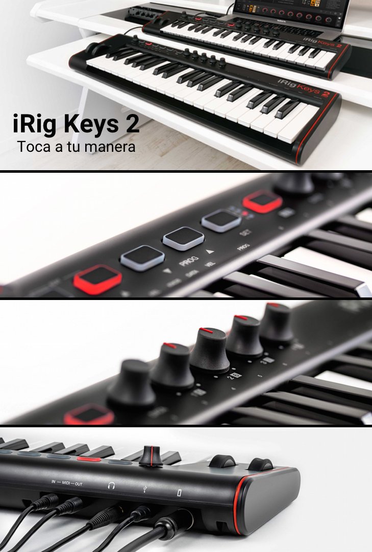 IKMultimediaES's tweet photo. ¡Cambio de programa y octava, perillas programables, salida de audio y mucho más en nuestros Nuevos Controladores iRig Keys 2! ¡Conoce las 2 versiones disponibles para ti! » https://t.co/rUuKLMVMkt
#controlador #midi #controladormidi #irig #irigkeys #irigkeys2 https://t.co/WJqbPpgjJH