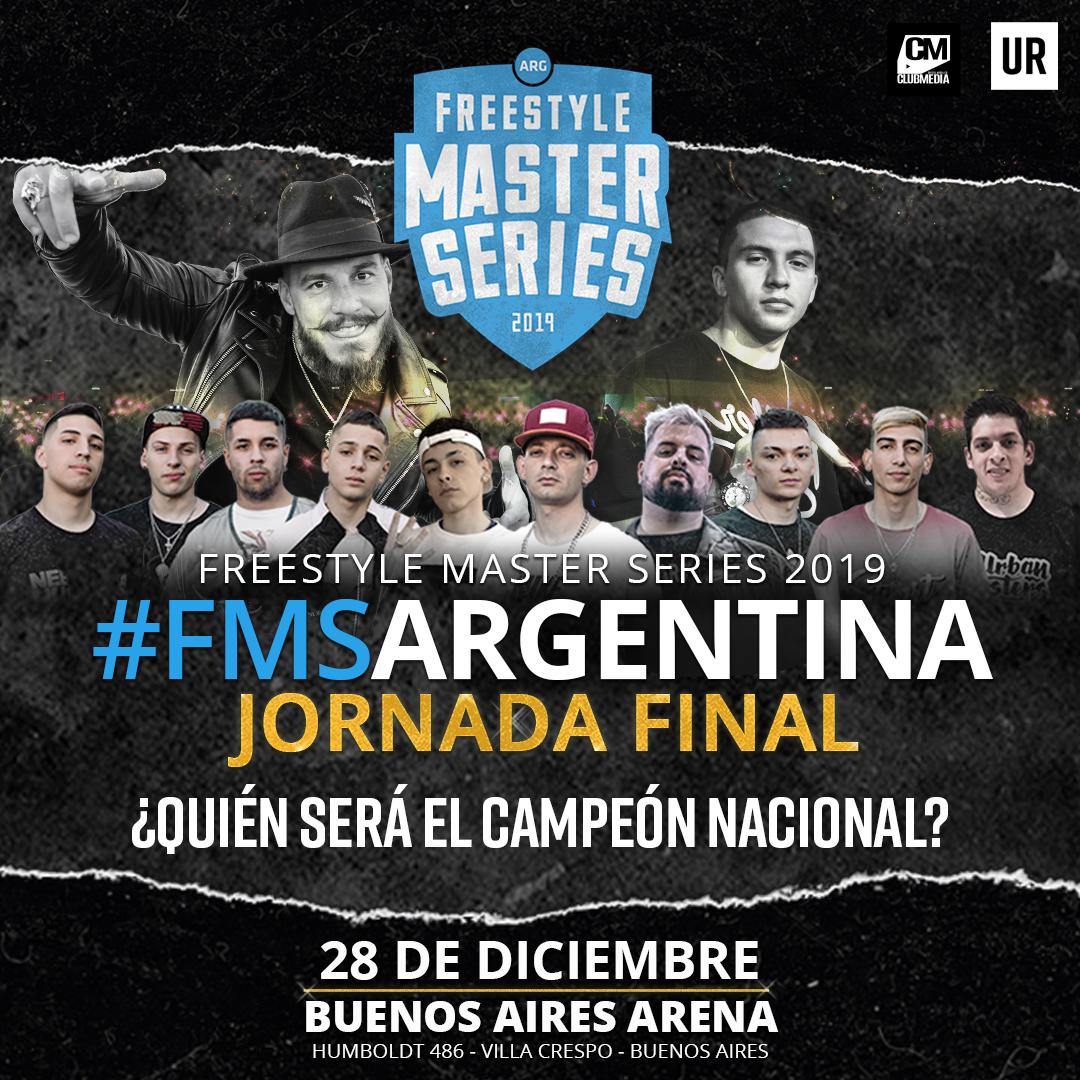 ¡Argentina! Las entradas para la final nacional de Freestyle Master Series ya están a la venta 😱🎤 La primera liga profesional de freestyle concluye su edición del 2019 mejor que nunca. #FMSArgentina <a href="/fms_argentina/">FMS Argentina 🇦🇷</a> 
📅 28 de Diciembre
📍 @BAiresArena 
🎫 accesofan.com