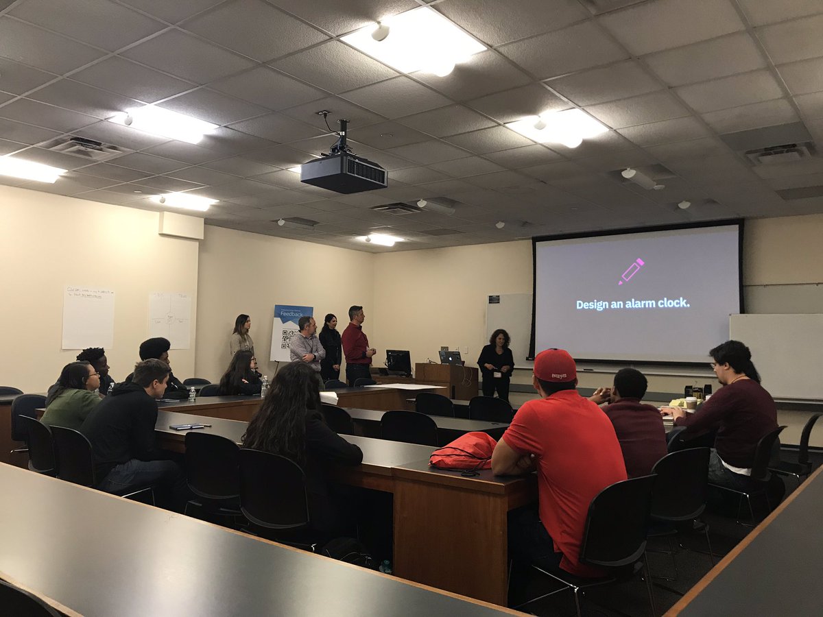 DigitalMedia_CT's tweet photo. We are feeling a little sleepy after that delicious lunch🥪😴 HOWEVER, IT’S TIME TO WAKE UP #DMCT19! We have broken up into @IBM Enterprise Design Thinking Workshops and were asked to design an alarm clock⏰ what would you design?
#ConnectWhatsNext #DigitalMediaCT https://t.co/cb4YeA0Cqe
