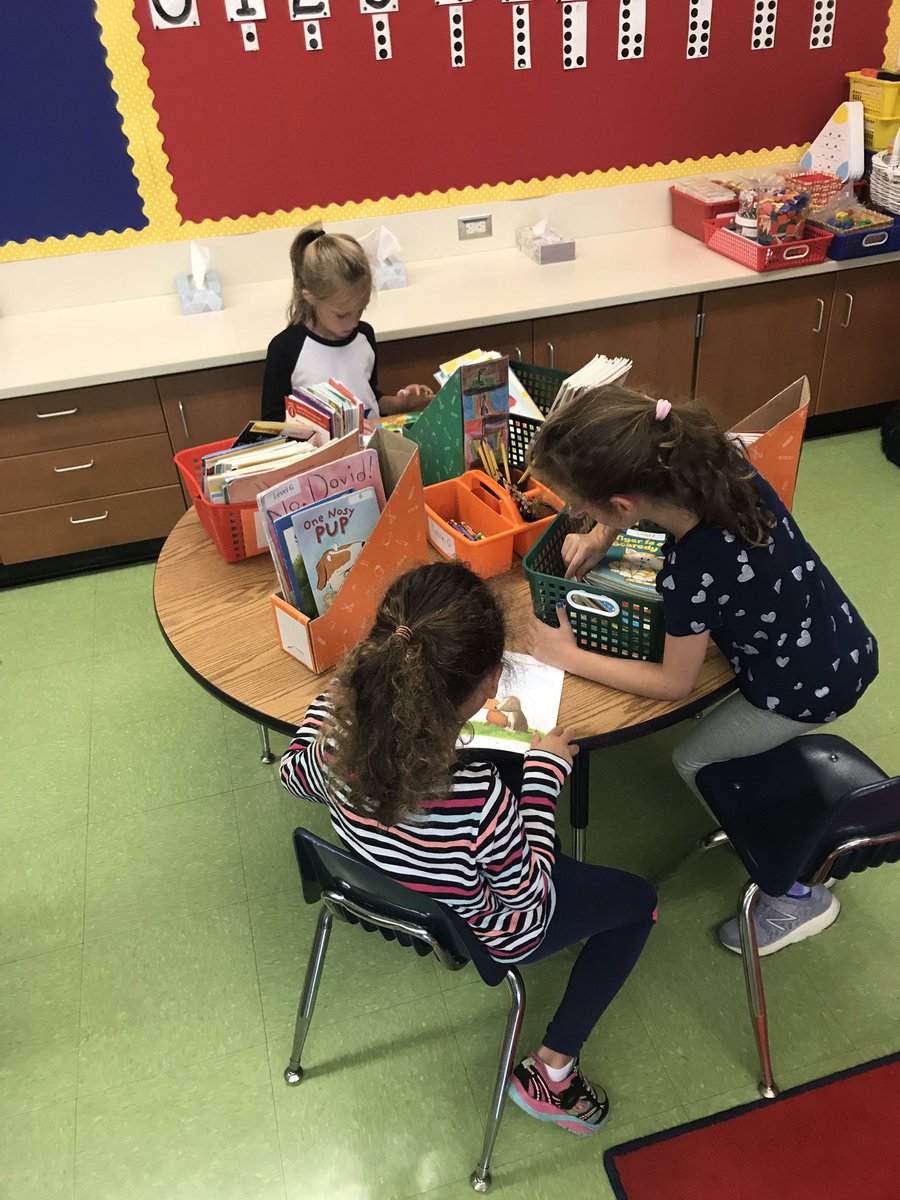 QRSCorrigan's tweet photo. Choosing Just Right books for our book boxes 📚@qrbryant https://t.co/LO2rWNAO1r