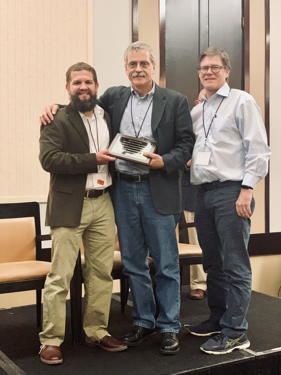 Let’s hear it for Dr. David Watson, this year’s #SRP #sustainedmentoring award winner. Thank you for all your mentoring work; we appreciate you! #SRP2019