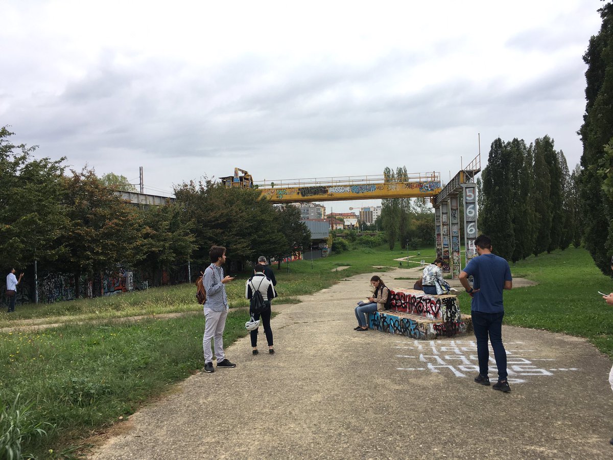 antoradix's tweet photo. Pics from today’s @HUSHCITYapp #soundwalk in #Milan w/ @labsimurb @polimi #SWS2019 #quiet #green #areas https://t.co/NDj2igRtjd