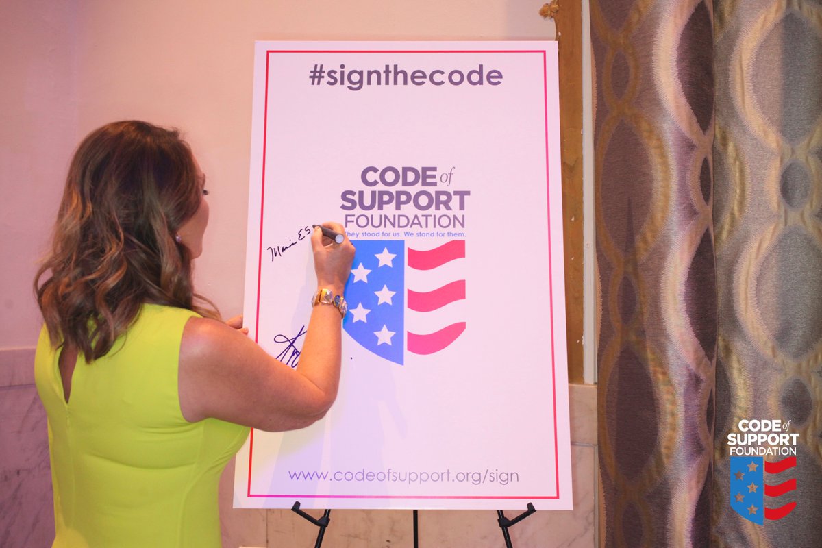 codeofsupport's tweet photo. Thank you to @MariaESalinas for standing with our troops and veterans and signing the Code to support our nation’s troops and veterans. #signthecode https://t.co/ZVSMzzX0ss https://t.co/8jH9N1kAyx